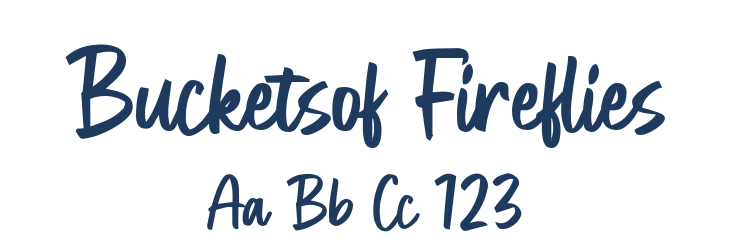Bucketsof Fireflies Font Preview
