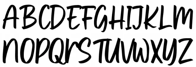 Bucketsof Fireflies Font UPPERCASE