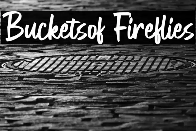 Bucketsof Fireflies Font examples