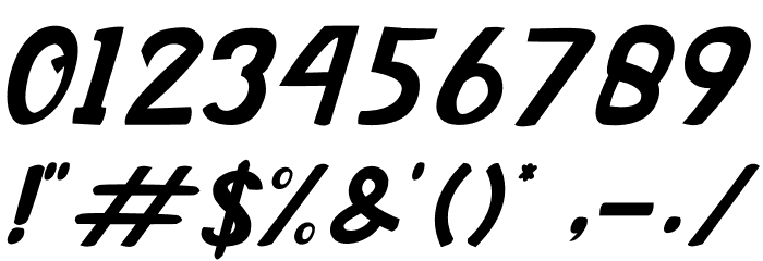 Buckey Font OTHER CHARS