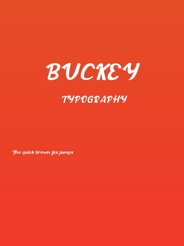 Buckey Poster