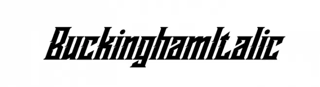 Buckingham Italic  baixar fontes gratis