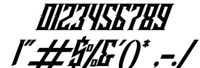 Buckingham Italic Font OTHER CHARS