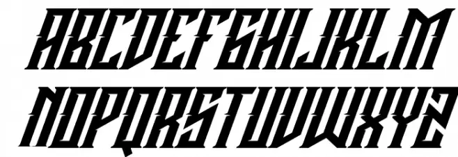 Buckingham Italic Schriftart Groß