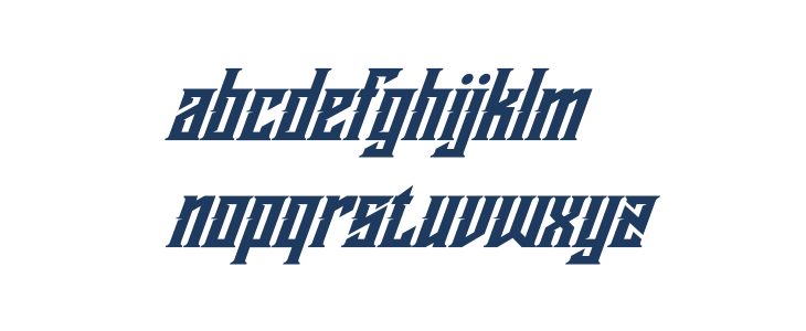 Buckingham Italic Lowercase