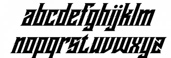 Buckingham Italic Caratteri MINUSCOLO