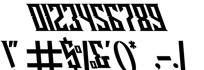 Buckingham Oblique Font OTHER CHARS