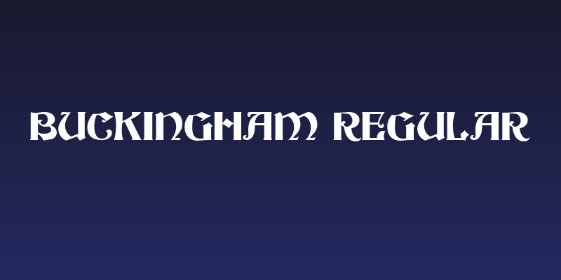 Buckingham Regular Social Header
