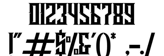 Buckingham Font OTHER CHARS