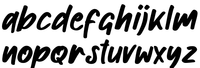 Buckles Font LOWERCASE