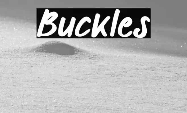 Buckles Font examples
