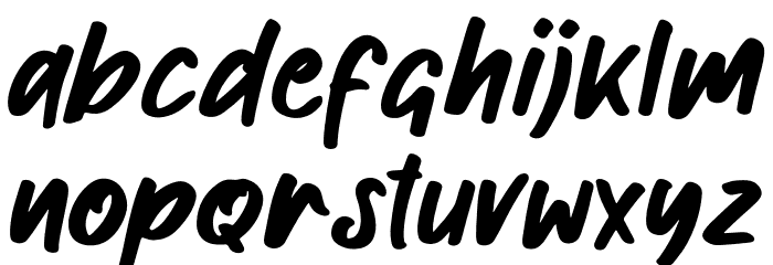 Buckles Font LOWERCASE