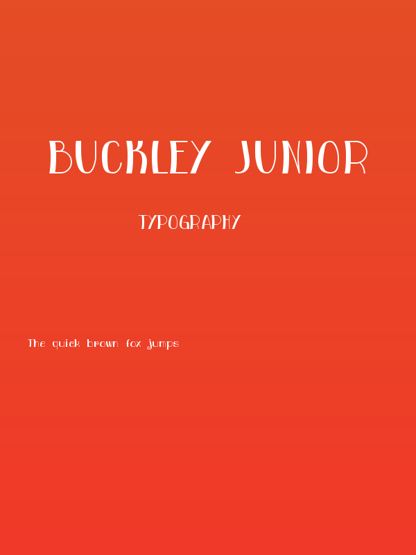 Buckley Junior Poster