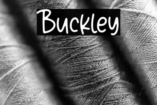 Buckley Font examples
