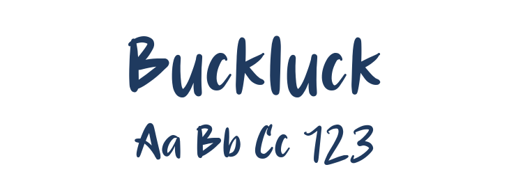 Buckluck Font Preview