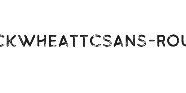 BuckwheatTCSans-Rough Logo