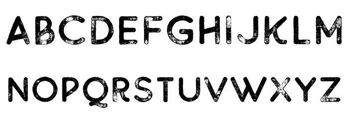 BuckwheatTCSans-Rough Font LOWERCASE