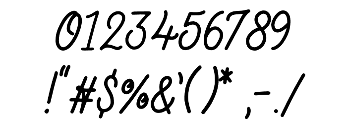 BuckwheatTCScript-Regular Font OTHER CHARS