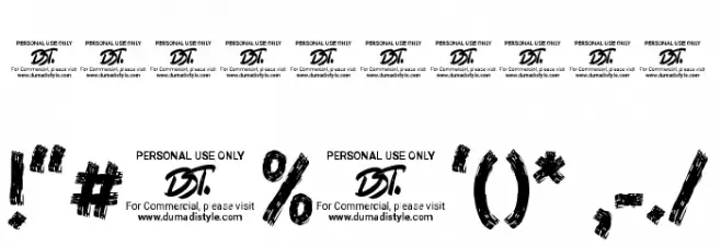 Buco Nero Font OTHER CHARS