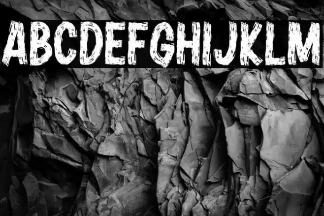 Buco Nero Font examples