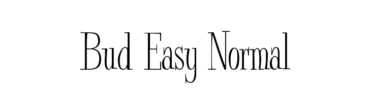 Bud Easy Normal  Frei Schriftart Herunterladen