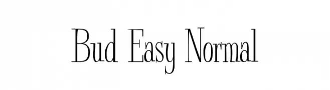 Bud Easy Normal  नि: शुल्क फ़ॉन्ट्स डाउनलोड