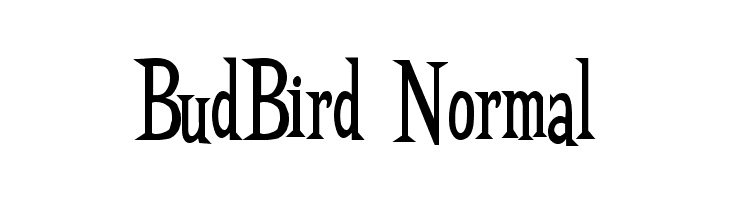 BudBird Normal Font