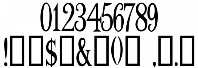 BudBird Normal Font OTHER CHARS