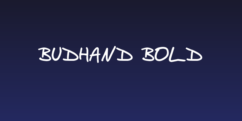 BudHand Bold Social Header
