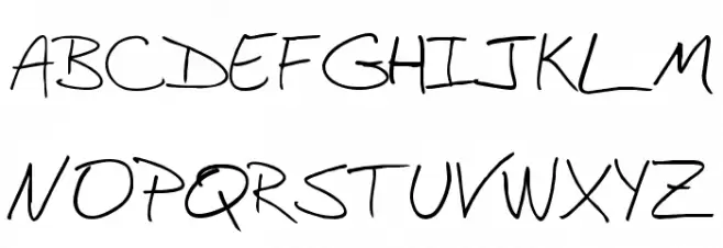 BudHand Regular Schriftart Groß