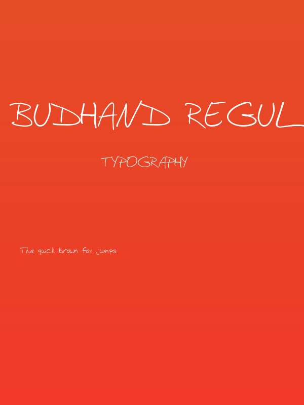 BudHand Regular Poster