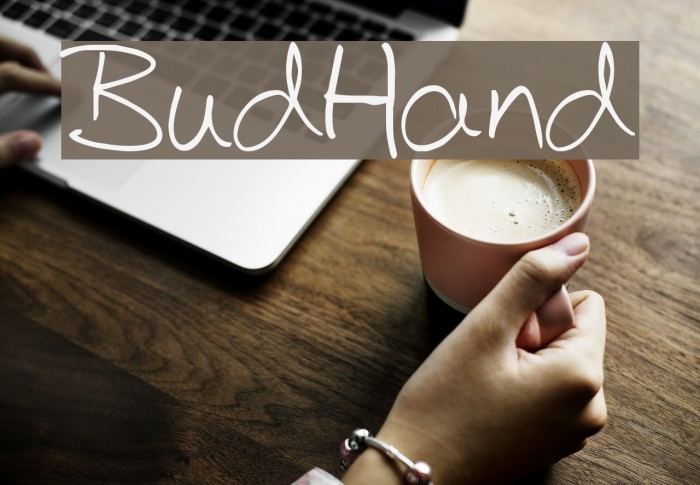 BudHand Font examples