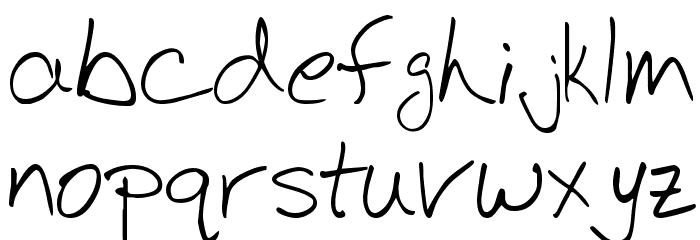 BudHand Font LOWERCASE