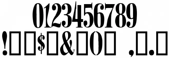 BudNull Medium Font OTHER CHARS