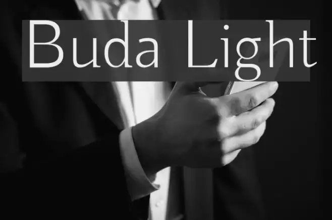Buda Light Font examples
