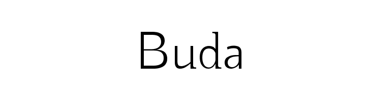 Buda Font