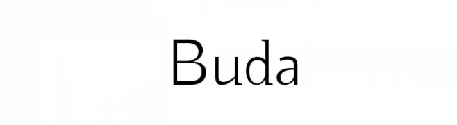 Buda  Frei Schriftart Herunterladen