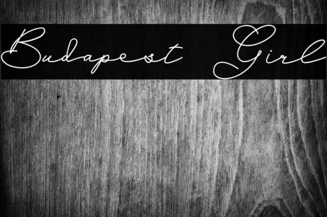 Budapest Girl Font examples
