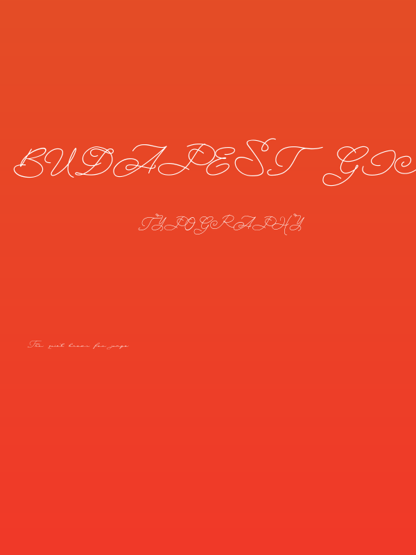 Budapest Girl Poster