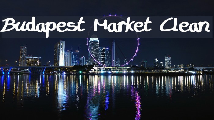 Budapest Market Clean Font examples