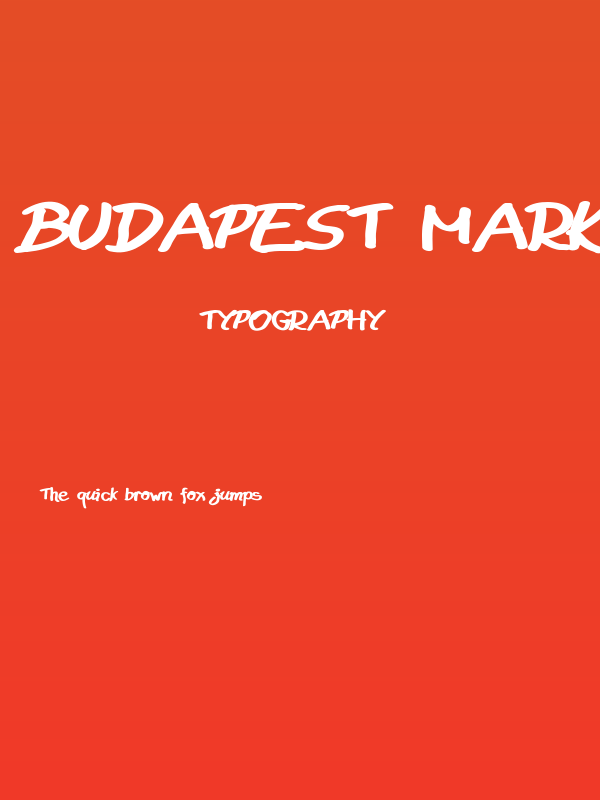 Budapest Market Clean Poster