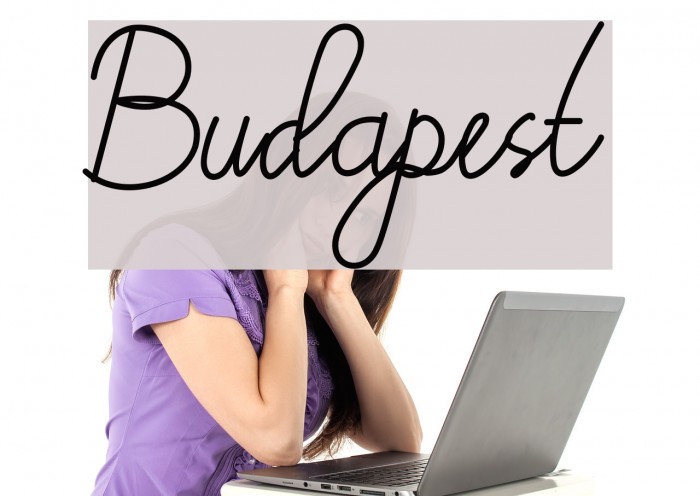 Budapest फ़ॉन्ट examples