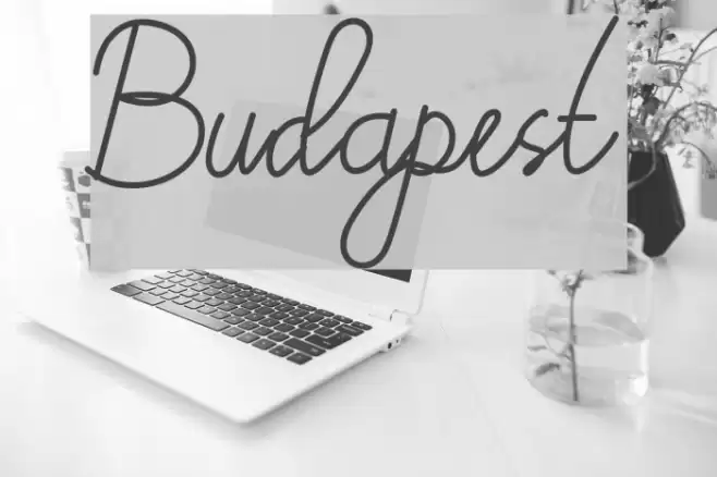 Budapest Font examples