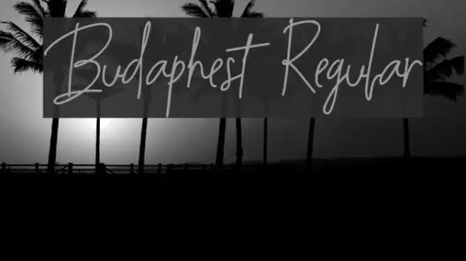 Budaphest Regular Font examples
