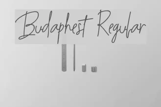 Budaphest Regular Font examples