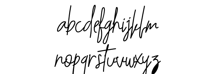 Budaphest Regular Font LOWERCASE