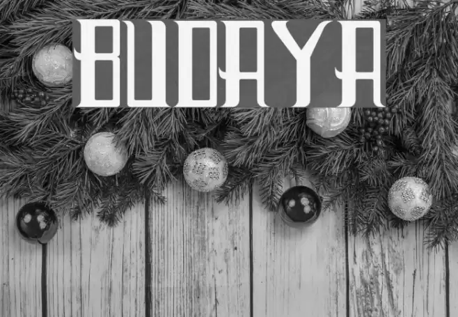 Budaya Font examples