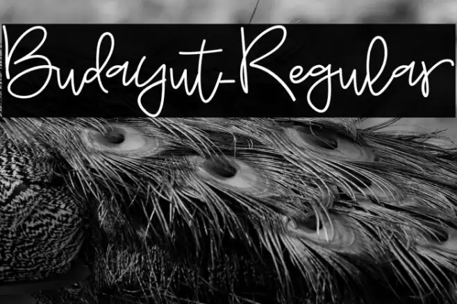 Budayut-Regular Font examples