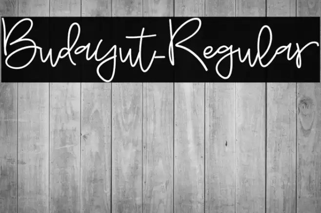 Budayut-Regular Font examples