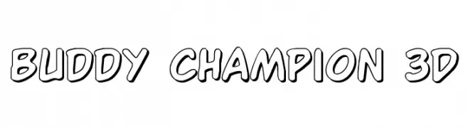 Buddy Champion 3D  baixar fontes gratis